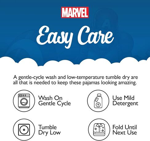 Marvel boys 2-piece Snug-fit Cotton Holiday Pajama Set, Soft & Cute for Kids in Saudi Arabia