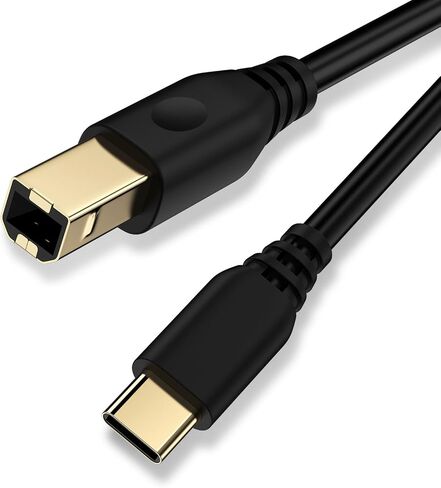 USB Printer Cable,6FT Scanner Cable Printer Cord,USB A to USB B Printer Cable USB2.0 Type B High Speed USB A to B MIDI Cable for HP,Canon,Brother,Computer,Laptop,Dell,Epson,Xerox,Samsung,Digital Piano in Saudi Arabia