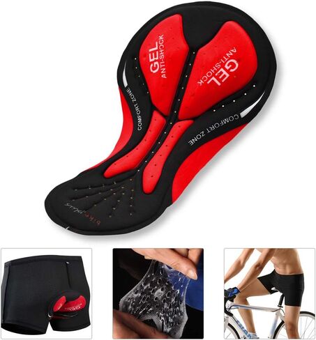 HXBER 3 Packs Cycle Shorts Padded Cushion Padding for Men Women Bike Underwear Pants in Saudi Arabia