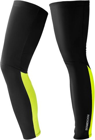 ROCKBROS Cycling Leg Sleeves for Men Women Thermal Compression Leg Sleeves UV Full Leg Warmers Winter for Running Football in Saudi Arabia