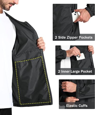 SWISSWELL Rain Suit Waterproof Breathable Lightweight Packable 2 Pieces Rainwear Rain Gear for Golf Hiking Fishing in Saudi Arabia