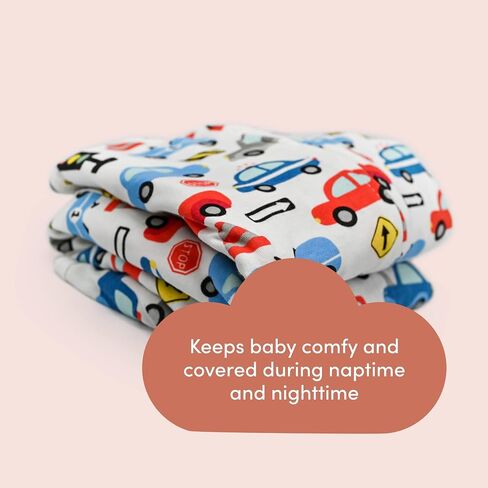 SleepingBaby Zipadee-Zip Transition Swaddle - Baby Swaddling Blanket with Zipper Convenience - Roomy Baby Wearable Blanket for Easy Diaper Changes - Triple Stripe, Medium (6-12 Month) in Saudi Arabia