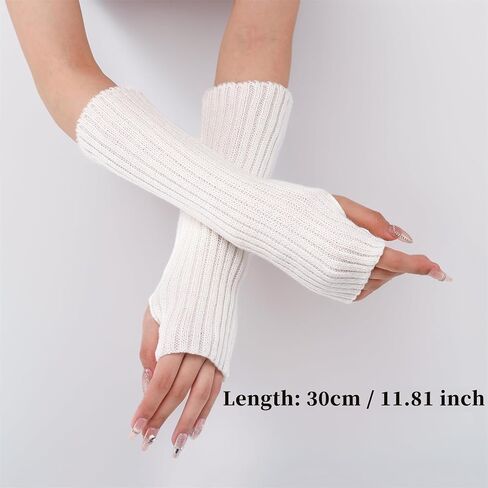 Goth Arm Warmers Y2k Women Rave Cute Fashion Punk Japanese Winter Grunge in Saudi Arabia