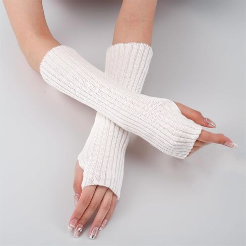 Goth Arm Warmers Y2k Women Rave Cute Fashion Punk Japanese Winter Grunge in Saudi Arabia
