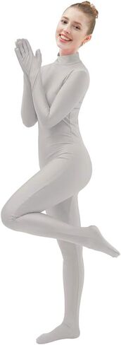 Ensnovo Womens One Piece Unitard Full Body suit Spandex Skin Tights in Saudi Arabia