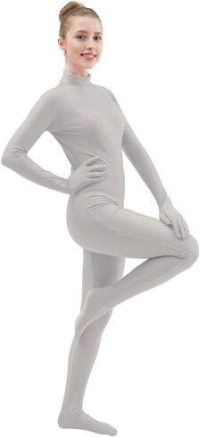 Ensnovo Womens One Piece Unitard Full Body suit Spandex Skin Tights in Saudi Arabia