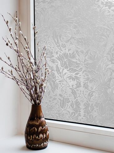 Artscape Clouds | Window Privacy Film Etched Glass Pattern | Non-Adhesive & UV Protection | Easy to Apply & Removable | 24 x 36 inches | Made in USA in Kuwait