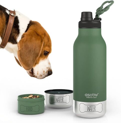 Asobu Barkley Tritan Bottle 50 Ounce with a Detachable Silicone Dog Bowl (Pink) in Saudi Arabia