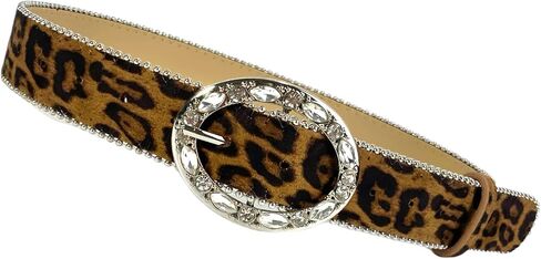 Youth Fashion Belt Elegant Leopards Belt Trendy Animal Print Soft Waistband Costume Accessory in Kuwait