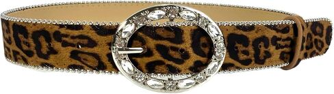 Youth Fashion Belt Elegant Leopards Belt Trendy Animal Print Soft Waistband Costume Accessory in Kuwait
