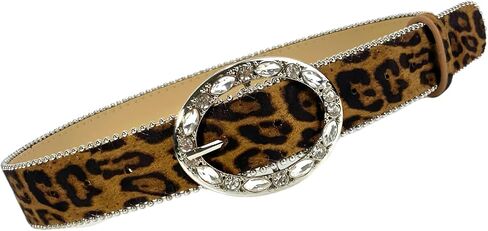 Youth Fashion Belt Elegant Leopards Belt Trendy Animal Print Soft Waistband Costume Accessory in Kuwait