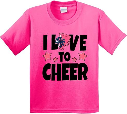 inktastic I Love to Cheer with O Being Replaced by Megaphone and Youth T-Shirt in Kuwait
