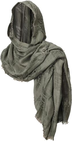 Girls Wrap Dune Wasteland Hooded Shawl Kids Scarf Shaman Cowl for Pirate Viking Medieval Renaissance Costume in Saudi Arabia