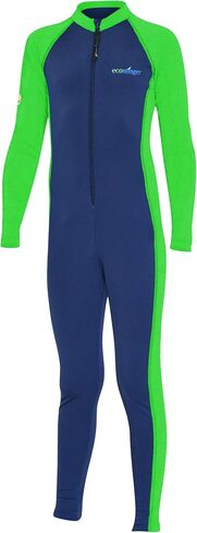 Boys Full Body Swimsuit Stinger Suit UV & Jellyfish Protection UPF50+ Navy Lime in Saudi Arabia