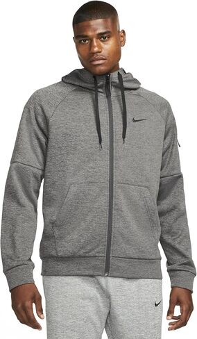 Nike Dry Men's Therma Full Zip Hoodie (US, Alpha, 3X-Large, Regular, Regular, Blue Void/Heather/Game Royal/Black) in Saudi Arabia