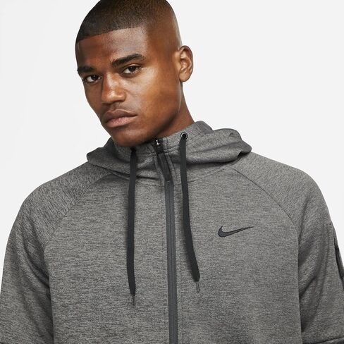Nike Dry Men's Therma Full Zip Hoodie (US, Alpha, 3X-Large, Regular, Regular, Blue Void/Heather/Game Royal/Black) in Saudi Arabia