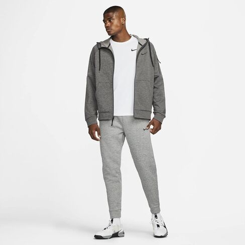 Nike Dry Men's Therma Full Zip Hoodie (US, Alpha, 3X-Large, Regular, Regular, Blue Void/Heather/Game Royal/Black) in Saudi Arabia