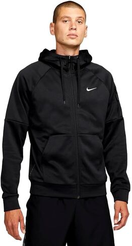 Nike Dry Men's Therma Full Zip Hoodie (US, Alpha, 3X-Large, Regular, Regular, Blue Void/Heather/Game Royal/Black) in Saudi Arabia