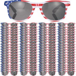 نظارة شمسية للأمريكا السائبة للبالغين للبالغين باتريوت الرابع من يوليو الاستقلال الإمدادات لحزب 50/100 حزمة in Kuwait