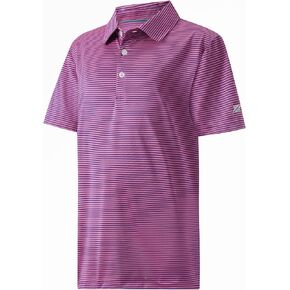 القمصان البولو الأولاد الأكمام قصيرة الأداء مخطط الرطوبة الفتل الجافة تناسب قمصان الجولف للأولاد الشباب in Kuwait