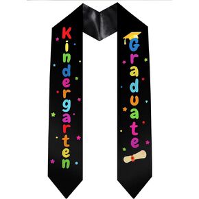 Kindergarten Graduation Stole Sash - Graduation Sashes Class of 2025, Colorful Grad Stoles for Preschool Students in Kuwait