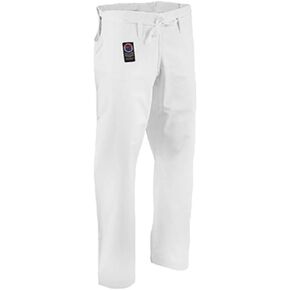ProForce Gladiator 14oz Karate Pants w/Traditional Waist - White - Size 6 in Saudi Arabia
