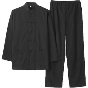 Gvilty Pure Cotton Kung Fu Arts Arts Suit Stupt - Men Tang Suit Hanfu الصينية التقليدية in Kuwait