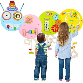 لوحات جدارية لأنشطة كاتربيلر من Busy Board، لعبة حائط تعليمية للأطفال، لعبة مونتيسوري الحسية لمرحلة ما قبل المدرسة مع 8 ألعاب أنشطة أساسية، ديكور غرفة الأطفال الصغار in Kuwait