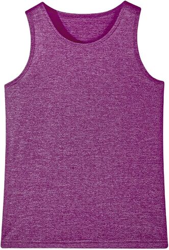 Girls/Kids/Teen Quick Dry Tank Tops Undershirts Moisture Wicking Active Athletic Sleeveless Shirts （Age 5-16Y） in Saudi Arabia