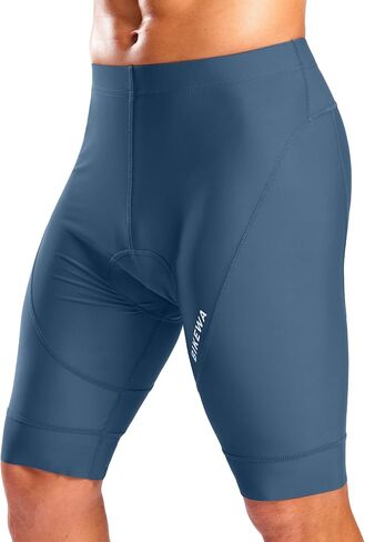 Bikewa Men's Cycling Shorts with Silicone Leg Grippers Padded Bike Bicycle Biking Shorts for Men No Pockets in Kuwait