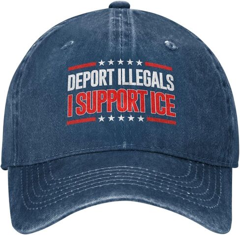 Deport Them All Illegals Hat I Stand with Ice Hat I Support Ice Hats Cap for Men Women Black in Kuwait