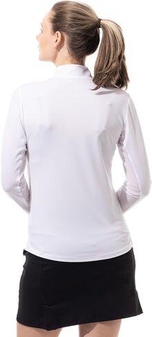 SanSoleil Sunglow Zip Mock. Black. 900434 in Saudi Arabia