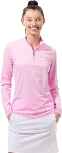 SanSoleil Sunglow Zip Mock. Black. 900434 in Saudi Arabia