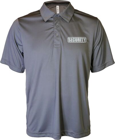 Conspiracy Tee Security Polo with Reflective Design front and back, Performance Polo w/Moisture Wicking Technology in Saudi Arabia