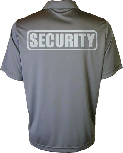Conspiracy Tee Security Polo with Reflective Design front and back, Performance Polo w/Moisture Wicking Technology in Saudi Arabia