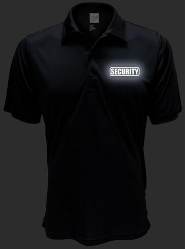 Conspiracy Tee Security Polo with Reflective Design front and back, Performance Polo w/Moisture Wicking Technology in Saudi Arabia