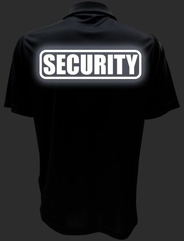 Conspiracy Tee Security Polo with Reflective Design front and back, Performance Polo w/Moisture Wicking Technology in Saudi Arabia