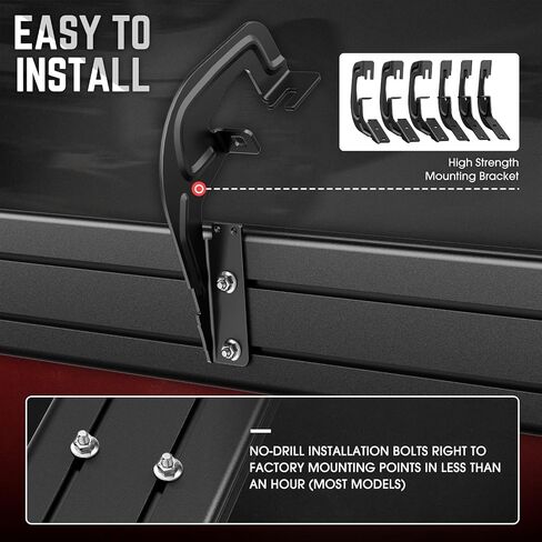 DNA MOTORING 6 بوصات من الفولاذ المقاوم للصدأ Nerf Step Bar لوحة الجري متوافقة مع 07-18 Silverado 1500 كابينة ممتدة، 07-19 Silverado/Sierra 2500HD 3500HD كابينة ممتدة، أسود/فضي، STEPB-ZTL-8018 in Saudi Arabia