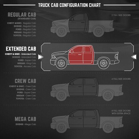 DNA MOTORING 6 بوصات من الفولاذ المقاوم للصدأ Nerf Step Bar لوحة الجري متوافقة مع 07-18 Silverado 1500 كابينة ممتدة، 07-19 Silverado/Sierra 2500HD 3500HD كابينة ممتدة، أسود/فضي، STEPB-ZTL-8018 in Saudi Arabia