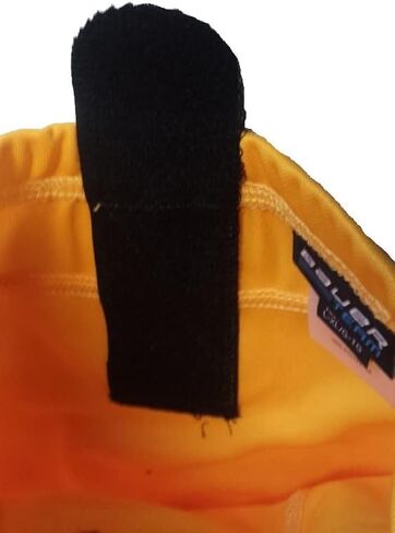 Bauer 800 Series Ice Hockey Sock ، Gold W/ Navy & White ، Senior S-M in Saudi Arabia