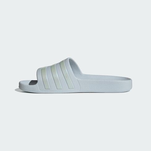 adidas Women's Adilette Aqua Slide Sandal, Halo Blue/Halo Blue/Halo Blue, 8 in Saudi Arabia