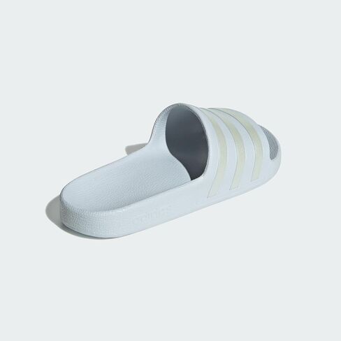 adidas Women's Adilette Aqua Slide Sandal, Halo Blue/Halo Blue/Halo Blue, 8 in Saudi Arabia