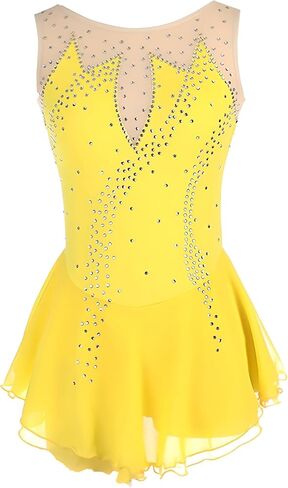 Figure Skating Dress Women, Girl Skating Skirt, Ice Skating Dress, Ballet Clothes Leotard Girls Training Wear in Saudi Arabia