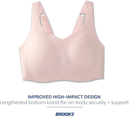حمالة صدر رياضية نسائية من Brooks للجري عالي التأثير والتدريبات والرياضة مع أقصى قدر من الدعم - Lagoon - 34 DD in Saudi Arabia
