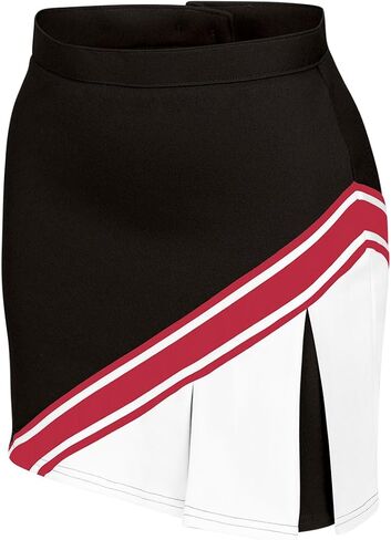 chassé Cheerleading Uniform Skirt for Girls - Blaze Boost, Fitted Asymmetrical Pleat Cheerleader Outfit in Saudi Arabia