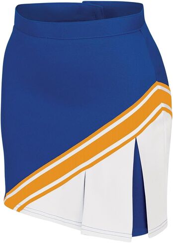 chassé Cheerleading Uniform Skirt for Girls - Blaze Boost, Fitted Asymmetrical Pleat Cheerleader Outfit in Saudi Arabia