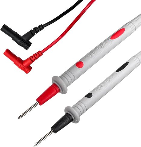 مع مشابك التمساح الملولبة، مشبك مسبار اختبار الموز 4 مم مناسب لمعظم أجهزة القياس الإلكترونية الرقمية المتعددة، كابل اختبار المشبك متر استبدال أحمر أسود. (10 أ) in Kuwait