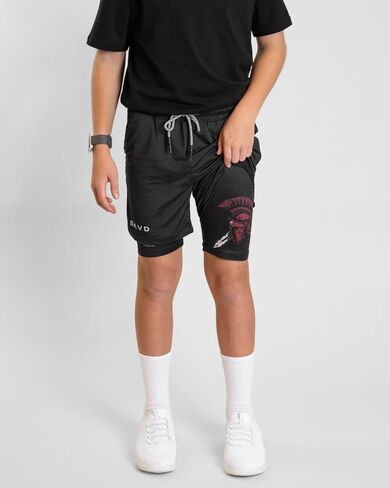 Christian Performance Shorts - Youth/Kids Gym & Sport Shorts with Pockets & Compression Liner, Bible Verse Activewear in Saudi Arabia