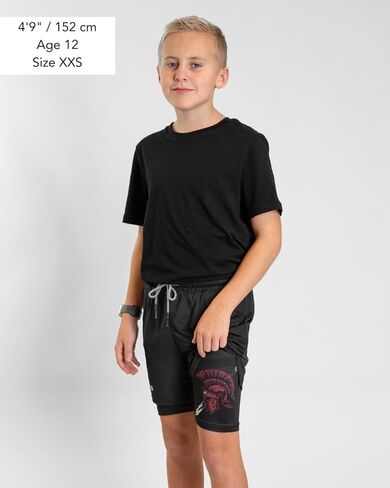 Christian Performance Shorts - Youth/Kids Gym & Sport Shorts with Pockets & Compression Liner, Bible Verse Activewear in Saudi Arabia