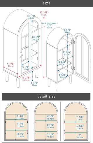 PaletteLife Figurine-Case 4 Tiers Collection-Case Mirror-Backboard Woodgrain Pink BLT-612PK in Saudi Arabia